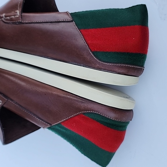 Gucci Moca Pelle S. Gomma Runner Men’s Shoes Size 41.5 E - Picture 11 of 12